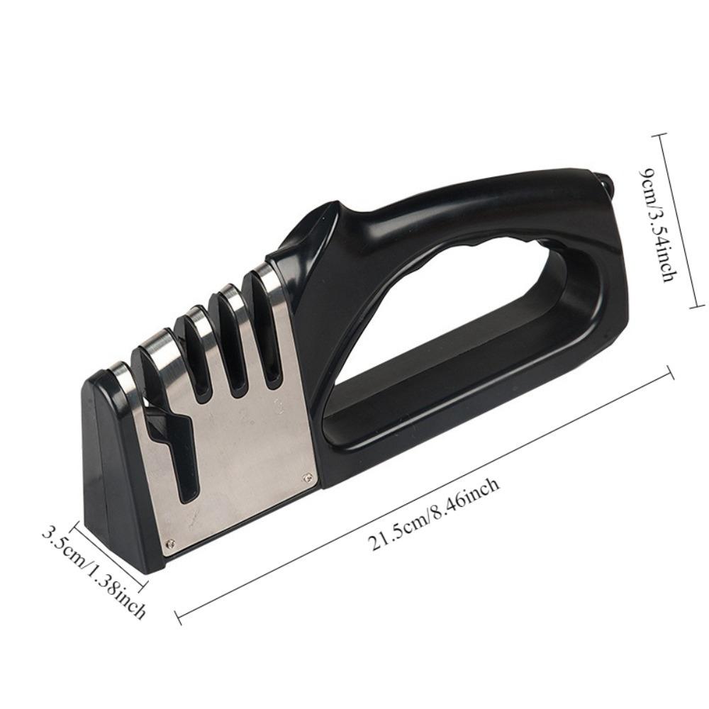 4 in 1 Küchenmesser Schärfer, Tragbares Rutschfestes Basis Multifunktions Messer Schärfset, Küchenhelfer Zubehör