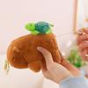 Stretchable Plush Couple Keychains Rotatable Capybara Plush Doll Capybara Plush Keychain  Kids