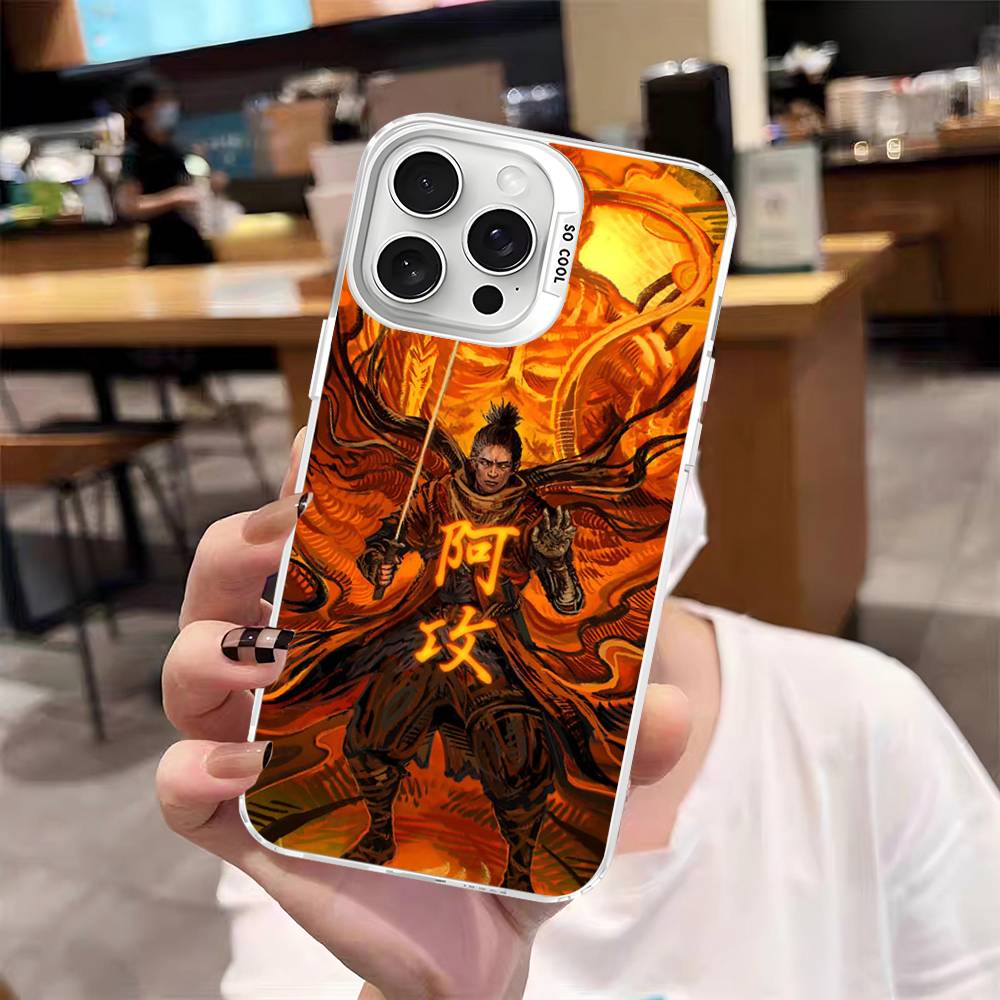 

Sekiro Game Shadows Die Twice Phone Cover For IPhone 16 15 14 13 12 11 17 Pro Max Plus Color Silver Shell iPhone 14 pro