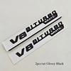 1Pair ABS Car Side Wing Fender Sticker Badge Emblem Decals