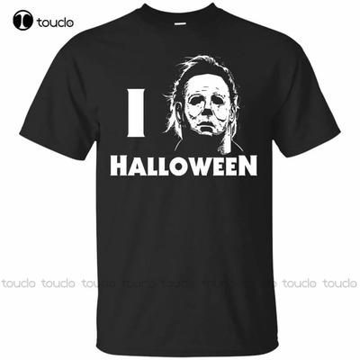 Michael Myers TShirt I Love Halloween Horror Movie Tee Shirt Short Sleeve Xs5xl TennisShirts For UnisexFashion Tshirt Summer