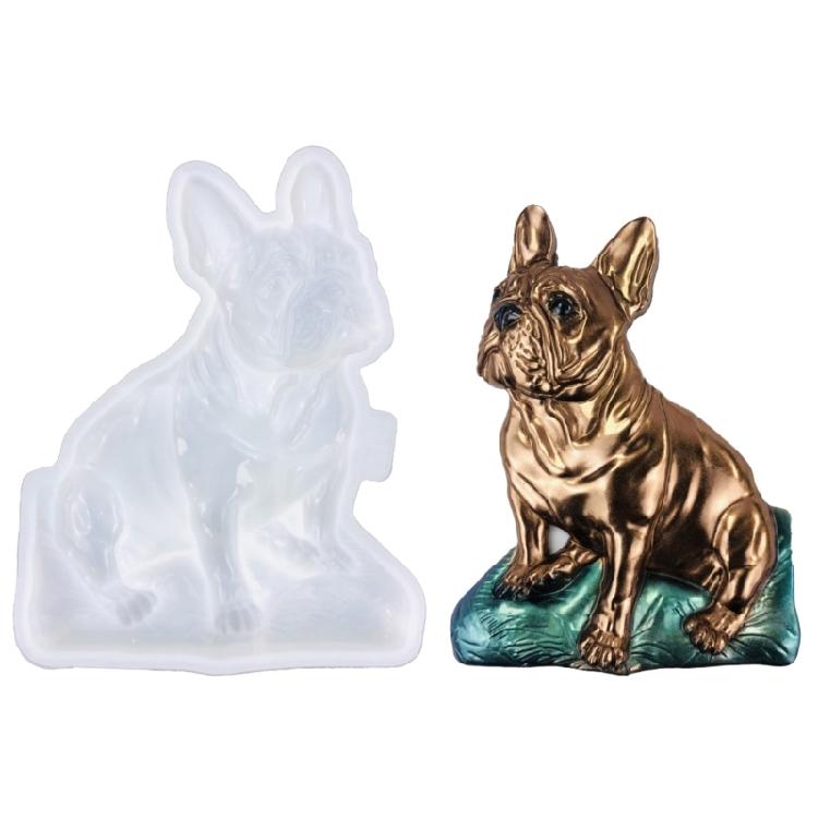 3D Tier Harzform Große Hundestatue Herstellung Epoxid Gussform für Wand Tür