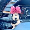 Autodekoration Hund Scheibenwischer Schalthebel Dekorative Puppe Persönlichkeit Auto Plüschpuppe Dekoration Niedlich Kreatives Geschenk Autodekoration