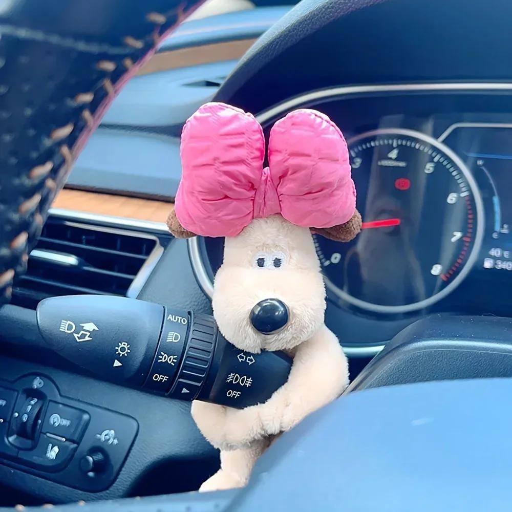 Autodekoration Hund Scheibenwischer Schalthebel Dekorative Puppe Persönlichkeit Auto Plüschpuppe Dekoration Niedlich Kreatives Geschenk Autodekoration