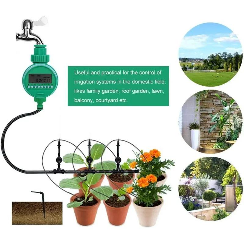 LCD Display Elektronische Tuinbewateringstimer Automatische Irrigatie Controller Intelligentie Klep Bewateringsregelaar