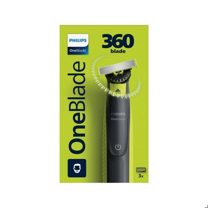 Elektrorasierer - PHILIPS - OneBlade 360 QP2724/23 - 100% wasserdicht - 45 min Akkulaufzeit - Langlebige Klinge