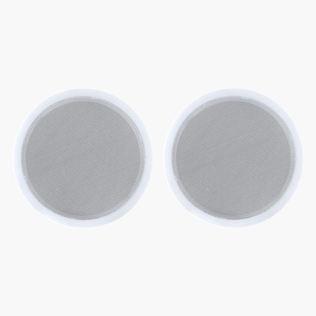 Bluetooth Ceiling Speakers, 203.2mm, In Ceiling & In-Wall Speaker System with Amplifier, 2-Way Flush Mount Speakers, for Damp Humid Placement, Home