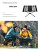 WIDESEA Folding Camping Table with Dual Cup Holders - Durable Aluminum Alloy and High Elastic Fabric