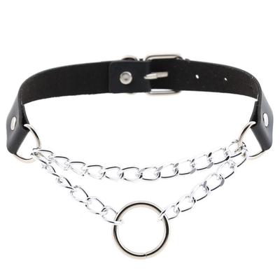 Punk Choker Collar for Women Necklace Goth Silver Color Chain Leather Choker  Collar Women Chocker Girls Emo Gothic Jewelry