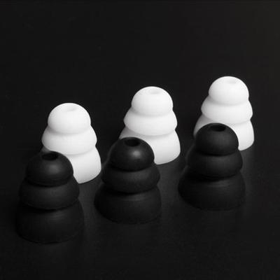 3 Paar dreilagige Ersatz-Ohrstöpsel aus Silikon für In-Ear-Kopfhörer 3,8 mm