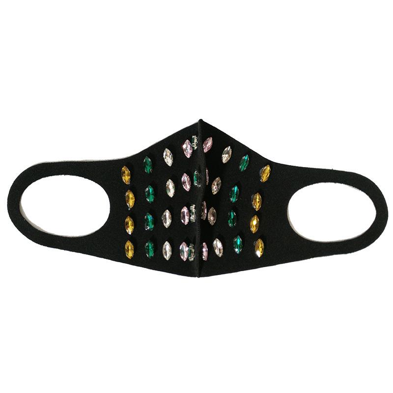 Shiny Crystal Masquerade Face Mask For Female Fashion Party Accessories Mouth Mask Popular Party Nightclub Jewelry Gift