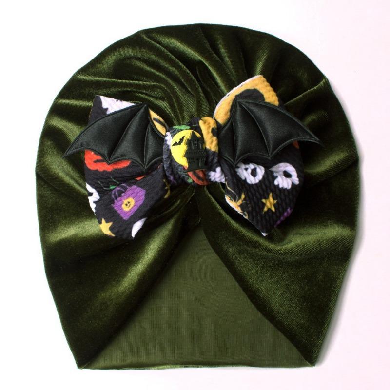 New Halloween funny baby hat, warm cute devil wings children's hat, baby tire hat