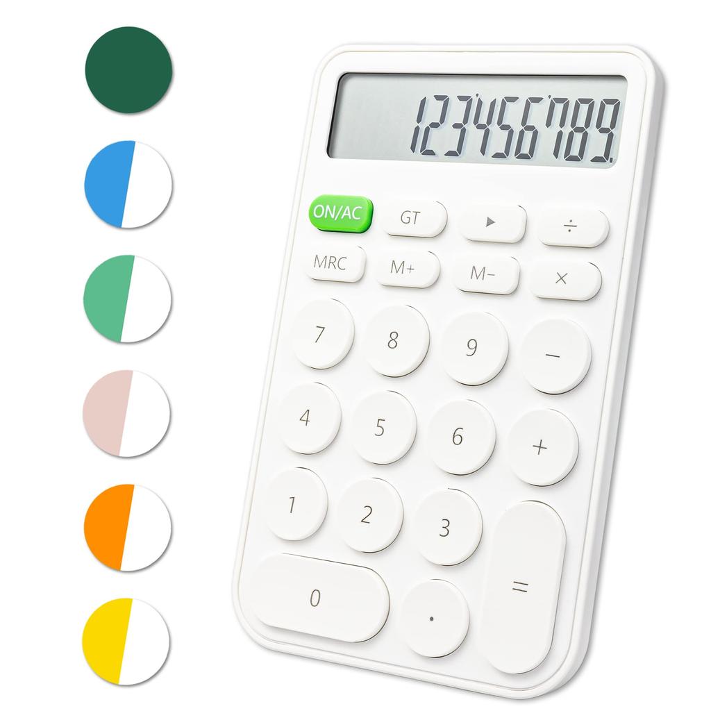 Standard Calculator 12 Digit Desktop Large Display and Buttons Calculator with Large LCD Display for Office School Home Business Use Automatic Sle
