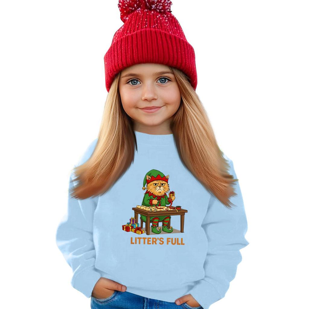 Kinder Sweatshirt Jungen Mädchen Rundhals Sport Sweatshirt Lässiger Pullover Sweatshirt Sportshirt
