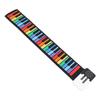 49 Keys Portable Piano Silicone Foldable Hand Rolled Colorful Keyboard Piano Pad Built In Speaker