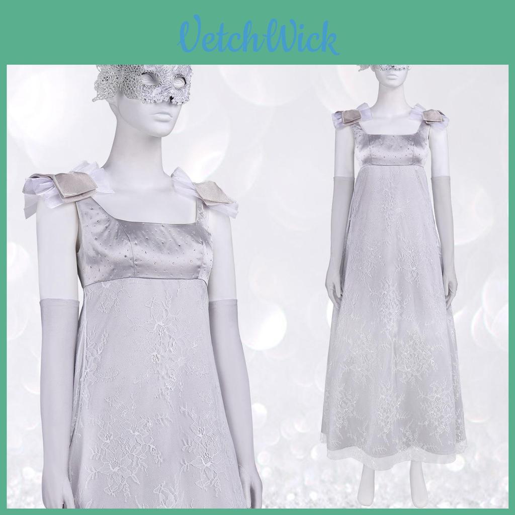 Regency Tea Party Cosplay Dress Long Gown With Polyester Fabric For Stage And Anime Events