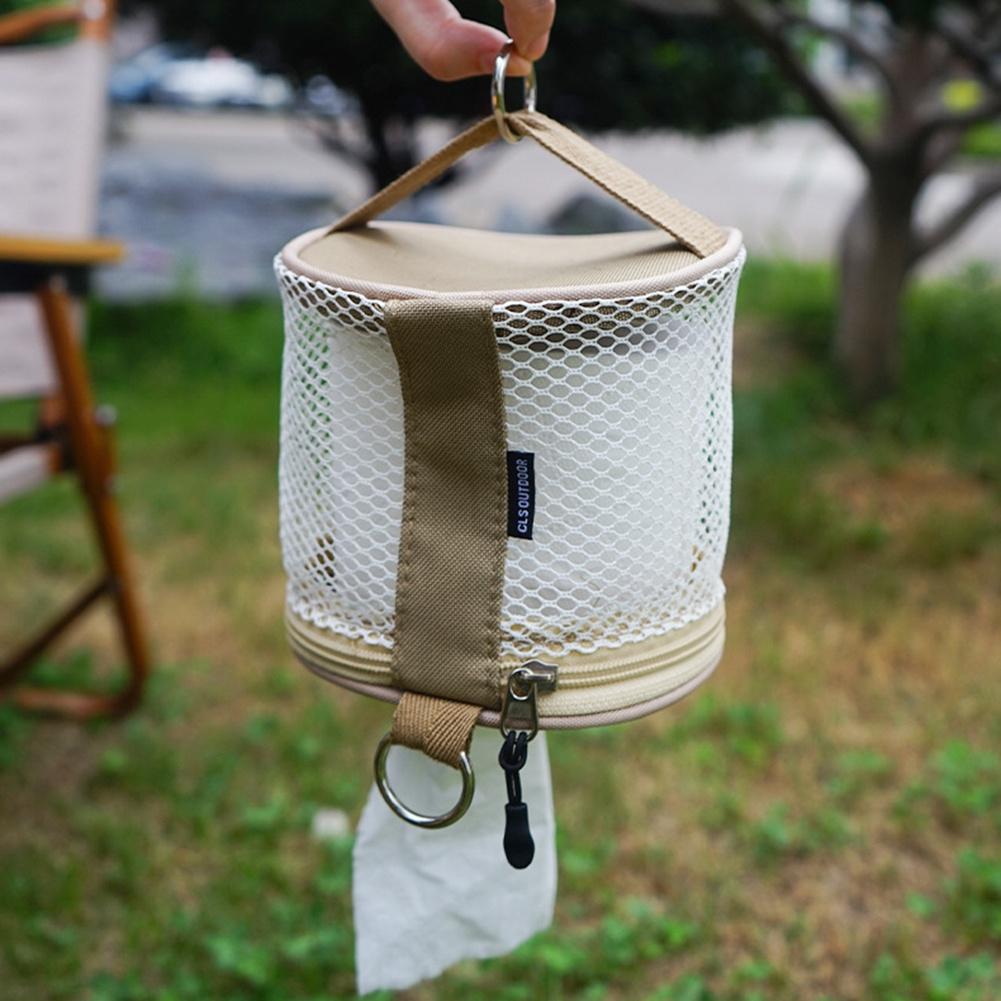 1PC Portable Outdoor Camping Tissue Case with Hook Hanging Napkin Holder Toilet Paper Storage Box for Picnic Hiking Camping