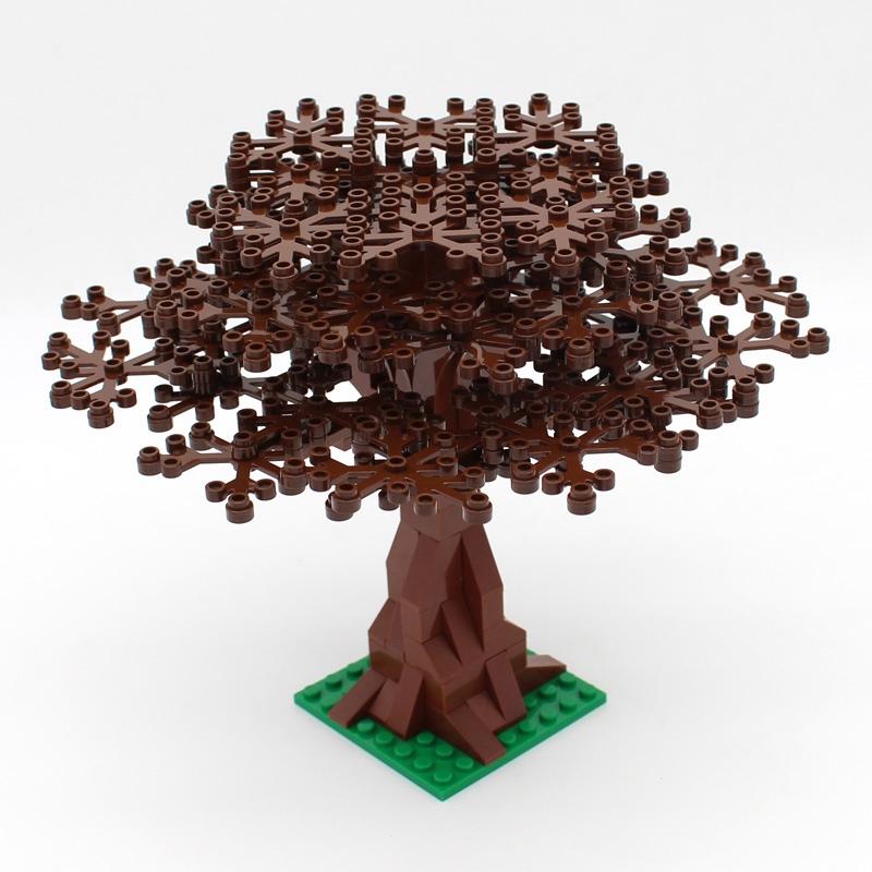 Street View Children's Toys Tree Stools Plants Toy Gifts Flowers Colorful tree Compatible MOC Accessories City Building Blocks Children's Park