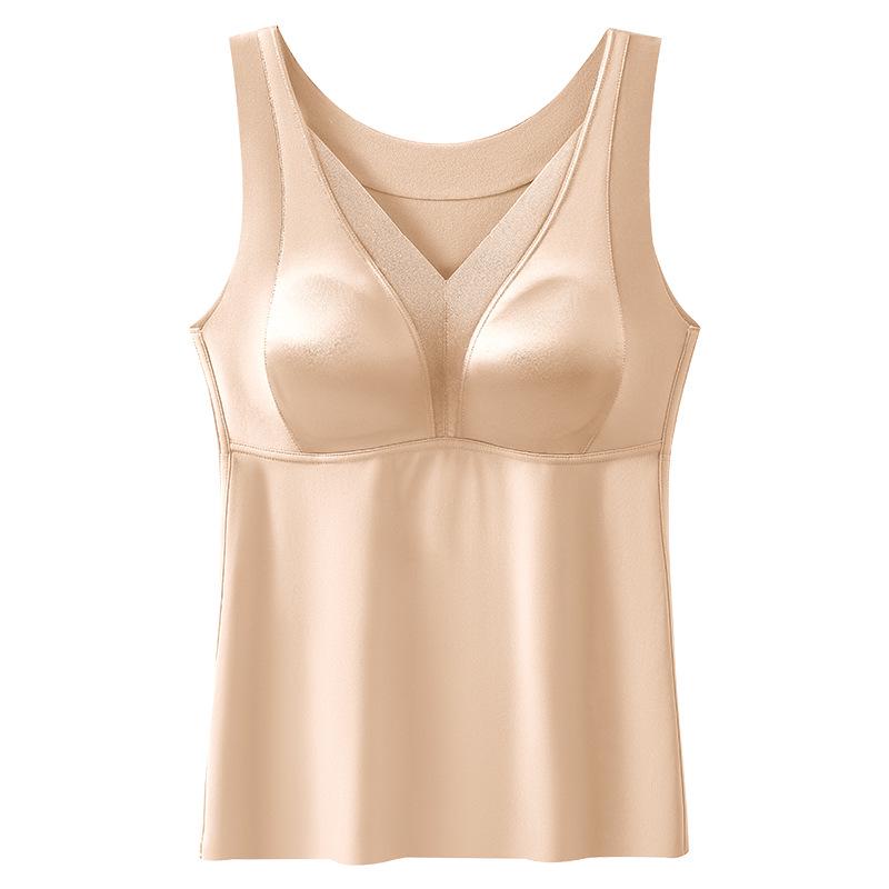 Lace Satin Aloe Antibacterial Warm Back Smoothing Bra - Women's 10A with Comfortable Lift