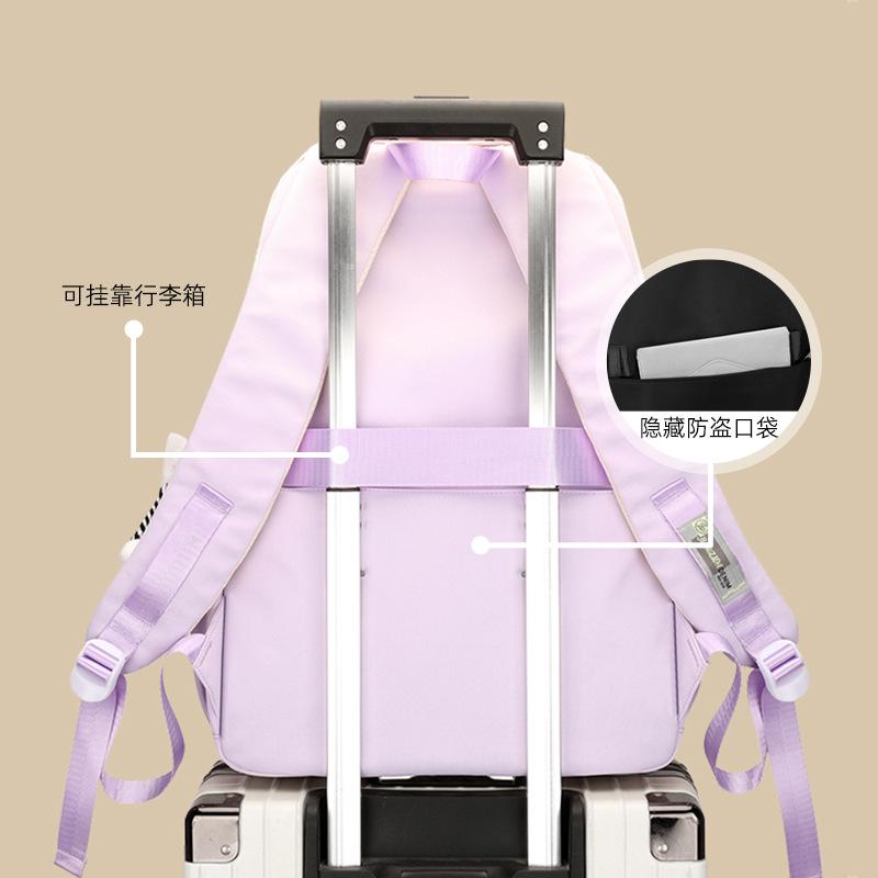 Children Schoolbags for Girls Spacious Knapsack Kawaii Primary School Book Carrier School Backpack Kids Water-resistant Journey Rucksack