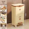 Two-Layer Sliding Lid Home Trash Can