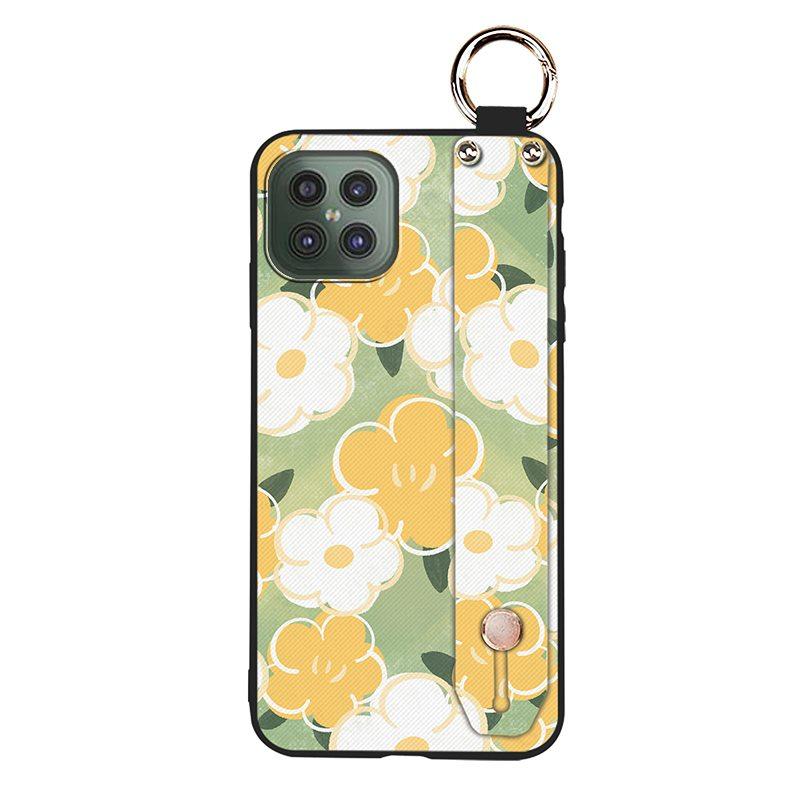 Shockproof Back Cover Phone Case For Cubot C30 Soft case Durable Flower Phone Holder Ring Wrist Strap Dirt-resistant