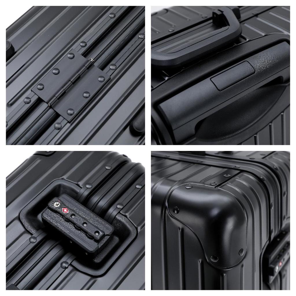 Aluminum-Magnesium Alloy Carry-on Luggage with Universal Wheels for Men, Women, and Students