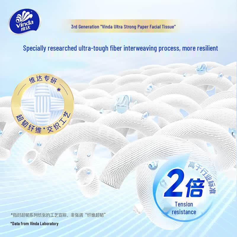 Vinda Ultra-Strong 3-Ply Facial Tissues