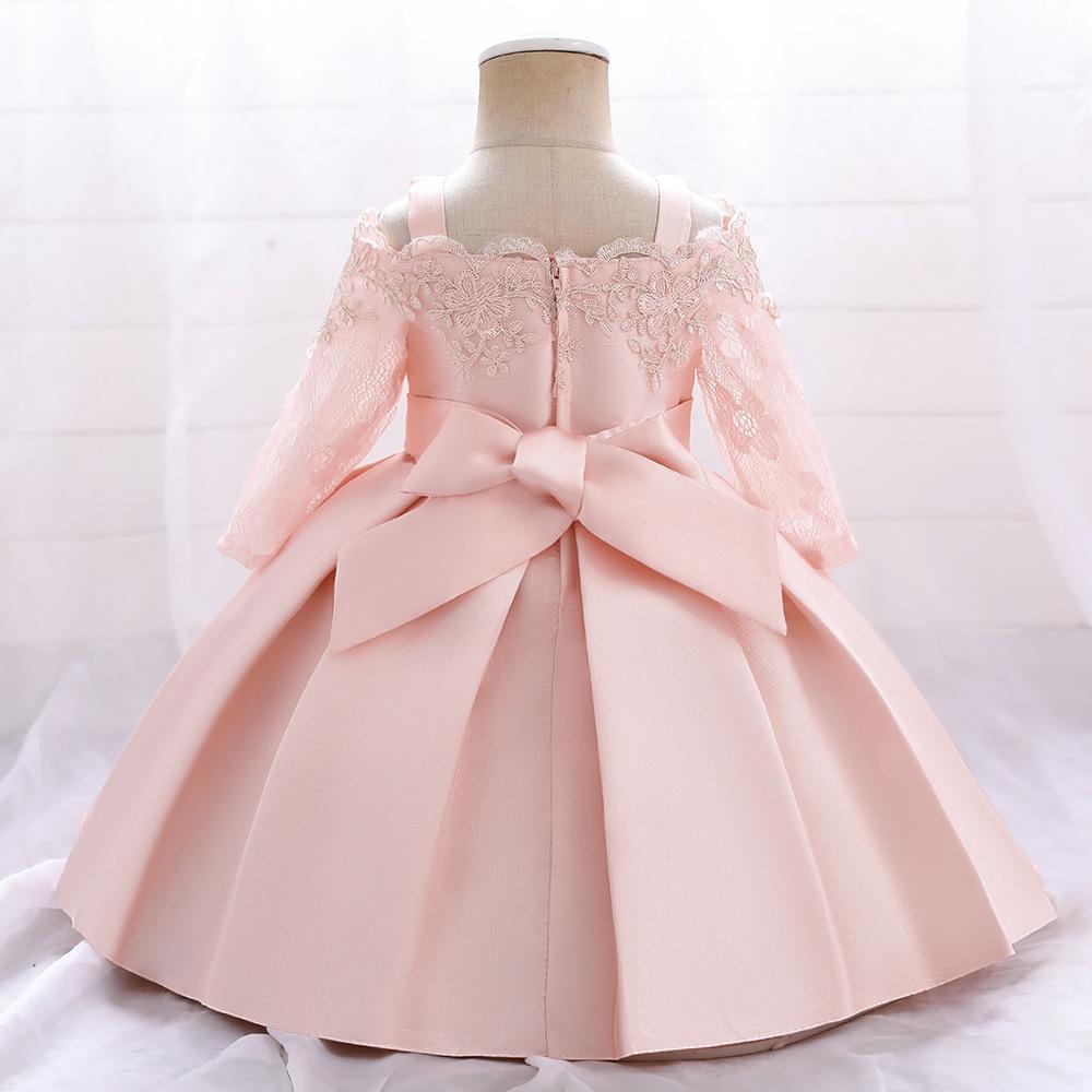 0-10 Years Baby Girl Wedding Dress 1st Birthday Dress For Christmas Kids Clothes Child Christening Princess Evening Clothing