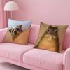 Kwaii Anime Rock Hyrax Animal Pillow Case Custom Printed Brushed Fleece Pillow, Baby Skin-Touch, Eco-Friendly Dye-Sublimation Cu