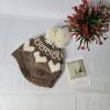 Fair Island wind age reduction love ear protection hairball wool hat women's ski warm cold show face small knitted hat