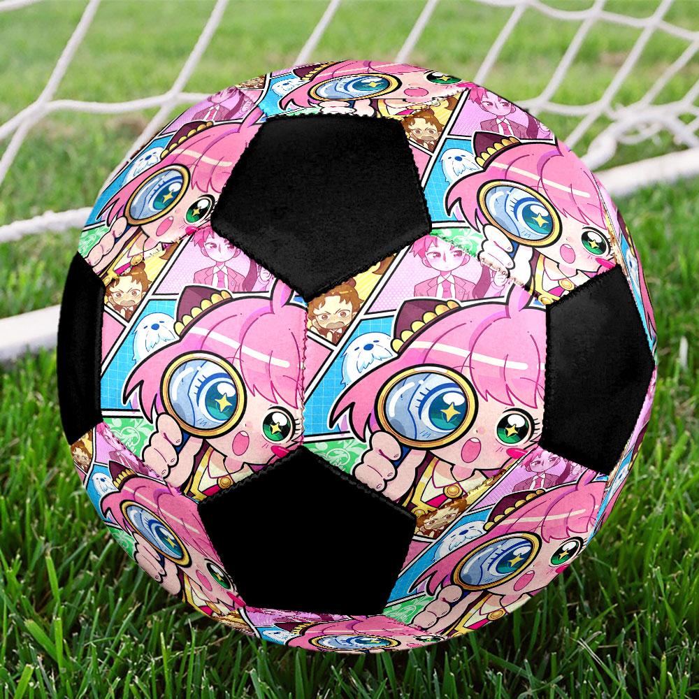 1pc SPY FAMILY Soccer Ball Size 5 Indoor Soccer Ball Fashion Colorful Backyard Game - Great For Sports Fans Gift HE43