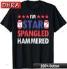 Beer Drinking Drinker Alcohol Funny 4th of July Hammered TShirt Simple Tshirts Retro Chic Funny Top Fearless Streetwear Vibe