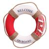 1pc 30Cm Lifebuoy Decoration Mediterranean Style Welcome Sign For Cafe Restaurant Bar Wall Hanging Decor Home Decor Door Sign