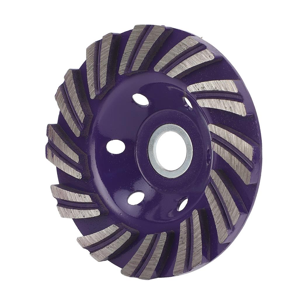 3Pcs Diamond Grinding Wheel 100mm Diamond Cup Wheel for Grinding and Polishing Concrete Stones Cement Marble Violet