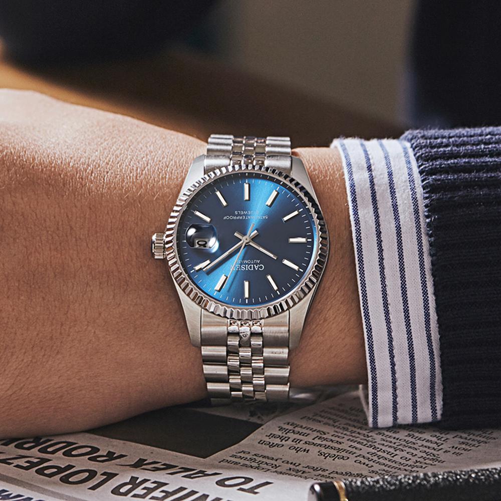 Cadisen New TOP Brand Luxury Men's Watch With Box 5ATM Waterproof 21 JEWELS Automatic Men's Mechanical Watches