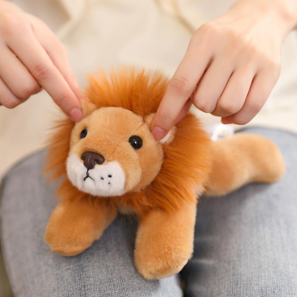 12Styles Cute Cartoon Giraffe Zebra Raccoon Lion Tiger Leopard Zebra Plush Toy Mini Animal Doll Stuffed Decor Gifts Kids