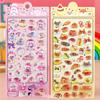 Cute Animal 3D Stickers Kawaii Cartoon Cat Bear Rabbit Sticker DIY Water Bottle Diary Phone Funny Decals Decor