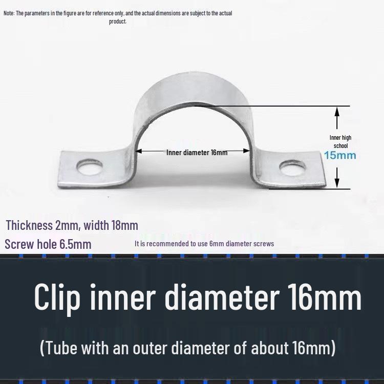Customizable Galvanized Thickened Saddle Clip for Water Pipes and Wires