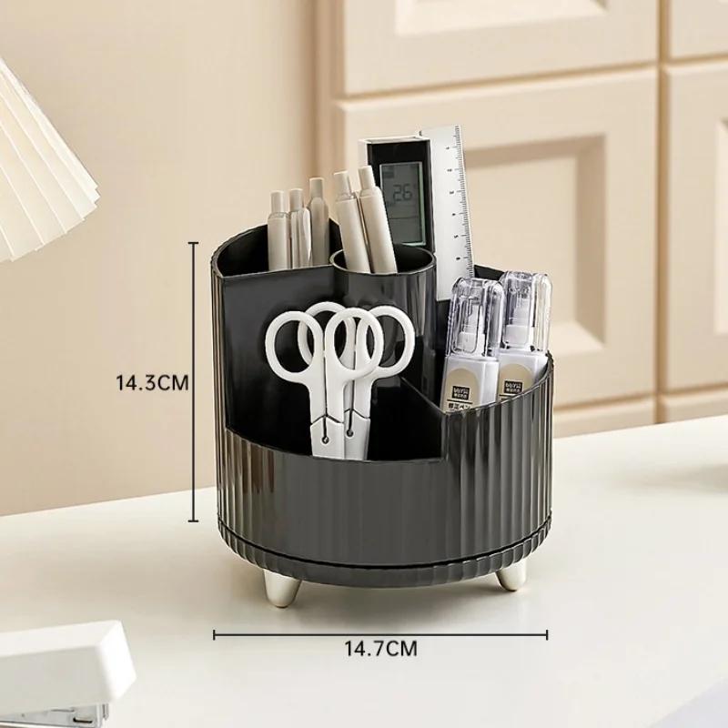 

Настольный ящик для хранения канцелярских принадлежностей, карандашей, ящик для хранения всякой всячины, органайзер для кистей для макияжа, туалетный столик, стойка для хранения косметики