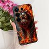 Für Tecno Camon 50 4G CN5 Cooles Drachen-Tiger-Muster Handyhülle Für Tecno Camon50 4G Schwarze Silikon-Weiche Hüllen Stoßfänger