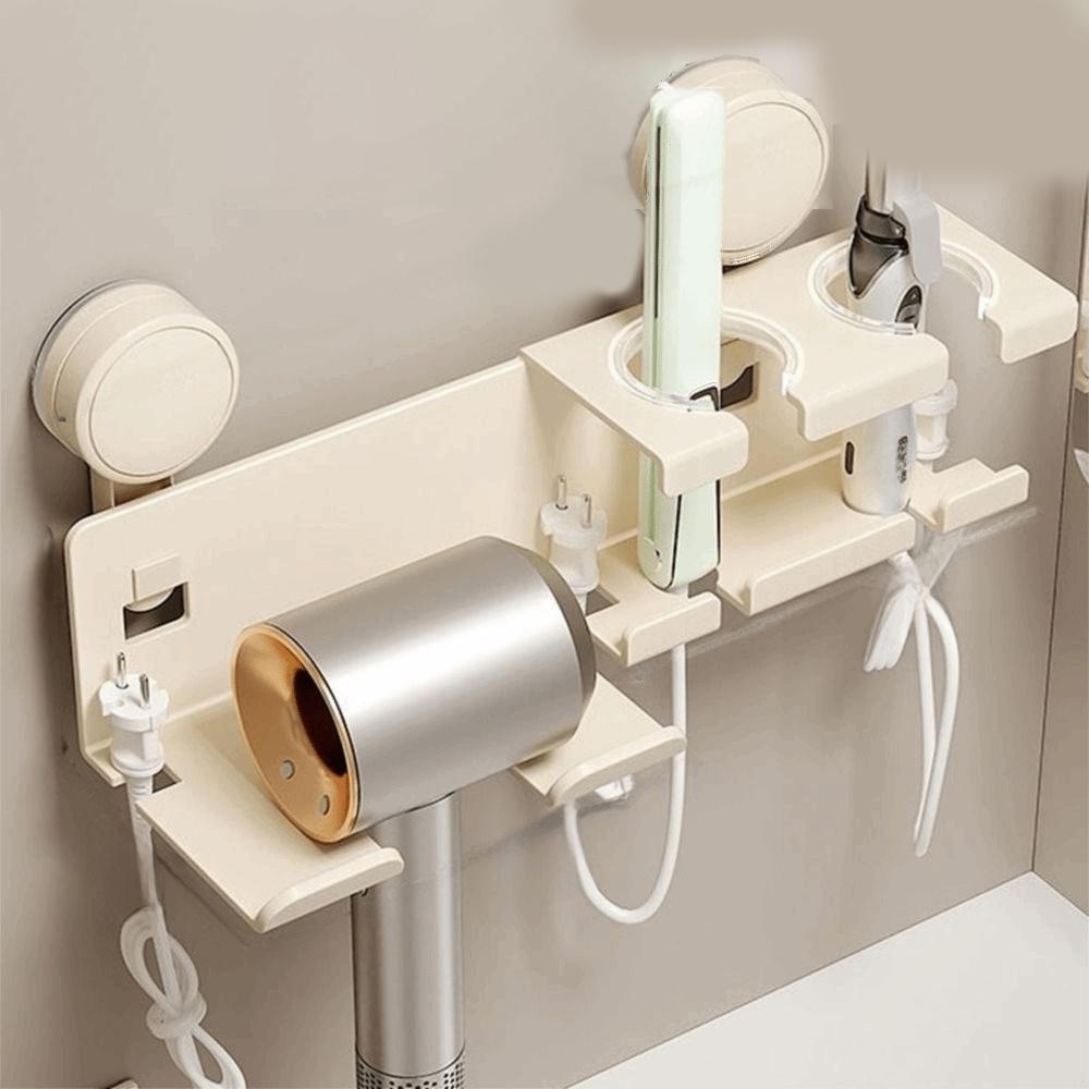 Aluminum Zinc Zinc Alloy Hair Dryer Storage Rack Punch Free Hair Blow Dryer Holder  for Household