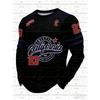 Men'S California NO.23 Graphic T-shirt Casual Pullover Autumn Outdoor Activities Women's Long Sleeve T-shirt Tops