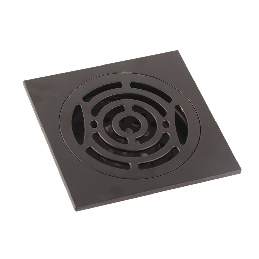 Black Floor Drain Copper Floor Drain Strainer for Kitchen Bathroom Balcony Supplies