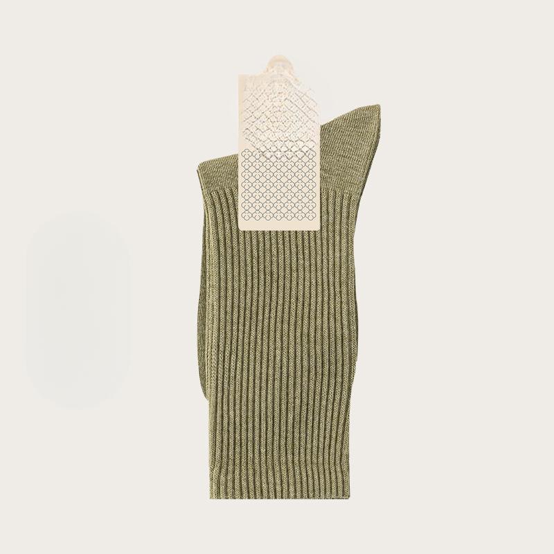 Female Spring and Summer Pure Cotton Deodorant Sweat Absorber 7A Antibacterial Pure Color Boneless Tube Socks