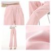 MJ STYLE Women's High-Waist Paneled Straight-Leg Sweatpants