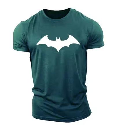 New Summer Fashion Men's Bat 3D Printed T-Shirt Casual O-Neck Men's Breathable Fitness Sports Short Sleeves Fast