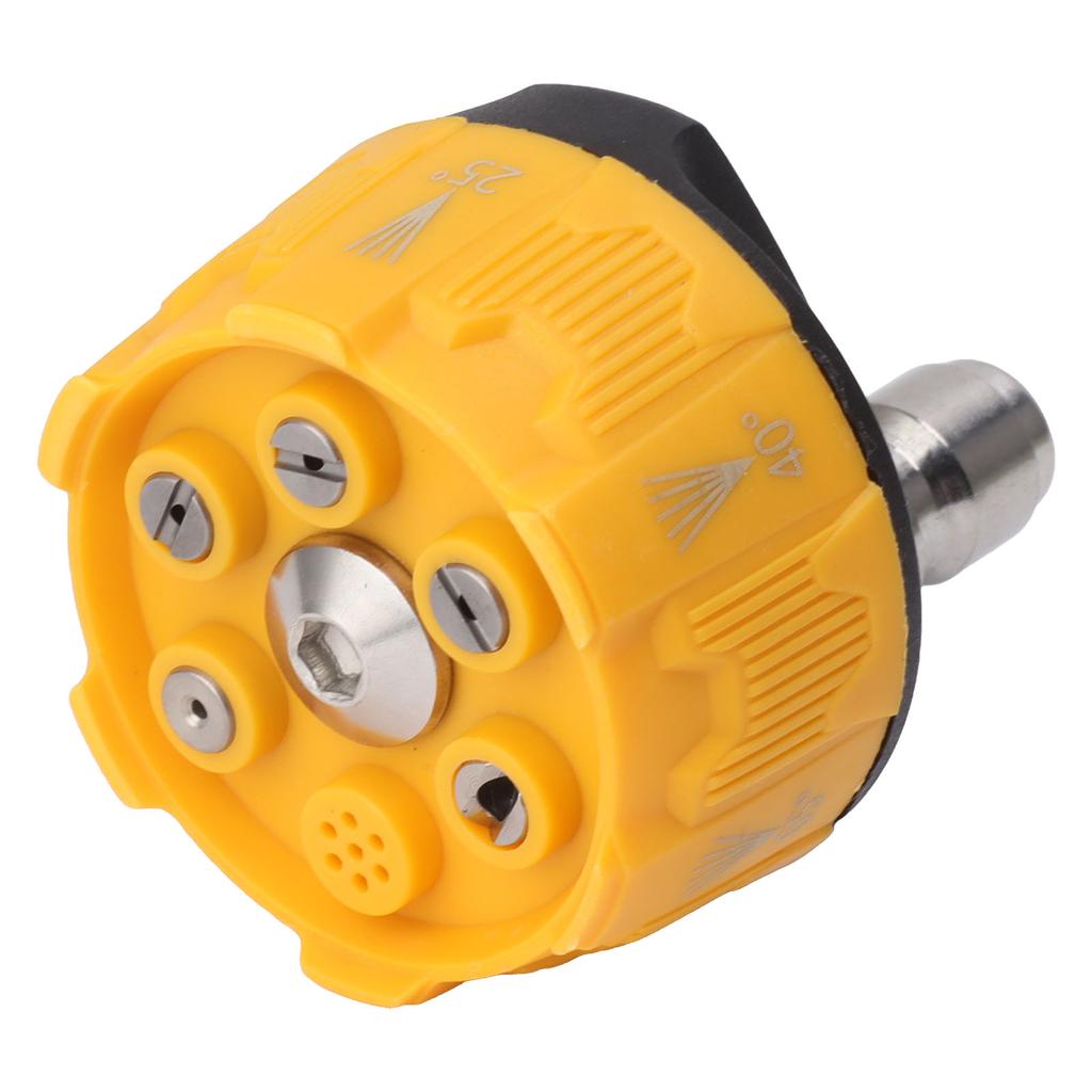 Pressure Washer Spray Nozzle 6 In 1 Multifunctional Adjustable Nozzle 1/4 Plug Interface Connect