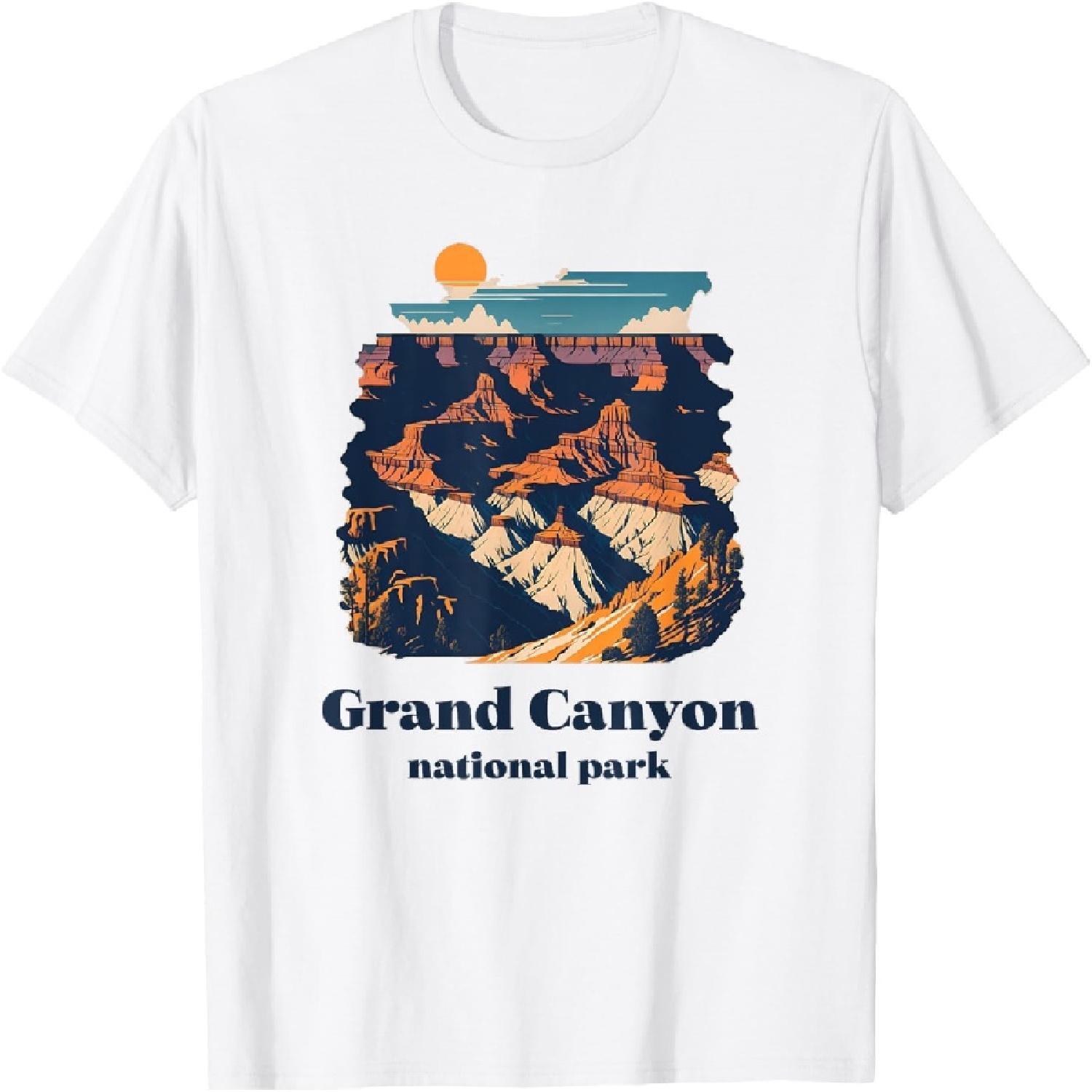 Grand Canyon National Park Arizona Cool Retro Style T-Shirt S