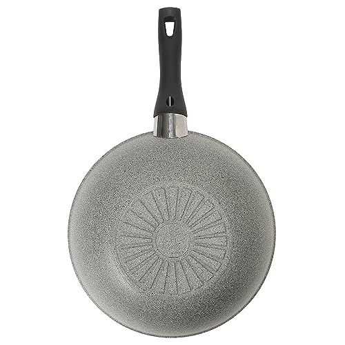 Ballarini Ferrara Wok, 28cm, Made In Italy, Wok/Stir-fry Pan, Induction Compatible, Granitium 5-Layer Coating, Officially Sold In Japan, Product Numbe